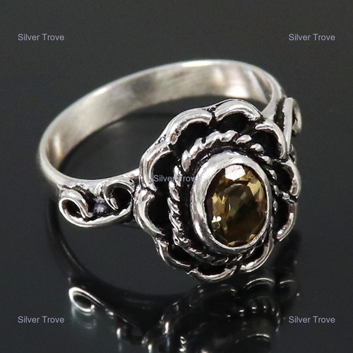 Anillo de plata esterlina 925 con piedras preciosas de amatista natural joyería india para mujer - Imagen 28 de 30