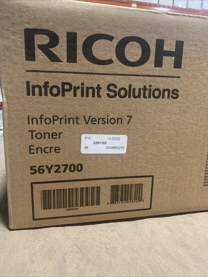 Cartucho de tóner IBM 56Y2700 paquete de 4 para Ricoh InfoPrint V7 alto rendimiento genuino Foto 3 de 4