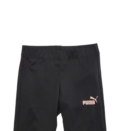 Puma Black Skinny Tracksuit Bottoms Uk Girl's Size XS W22 L21 CC369 - Picture 2 of 5