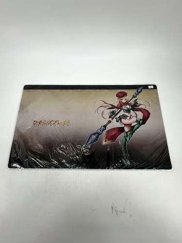Großes Queen's Blade Fighting Master Alleyne Gummi Mauspad - VERSIEGELT NEU SELTEN