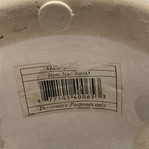 Buddha Kopf Keramik groß 14,5" weiß glasiert Zen Dekor modern - Bild 11 von 14