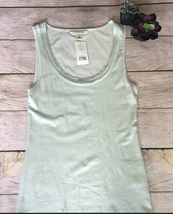 Banana Republic Womens Luxe Touch Womens Green Sleeveless Tank Top Size S