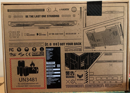 Asus TUF F15 15.6" FHD 144Hz Gaming Laptop, RTX 3050, i5-12500H, 16GB RAM, 512GB - Picture 3 of 11