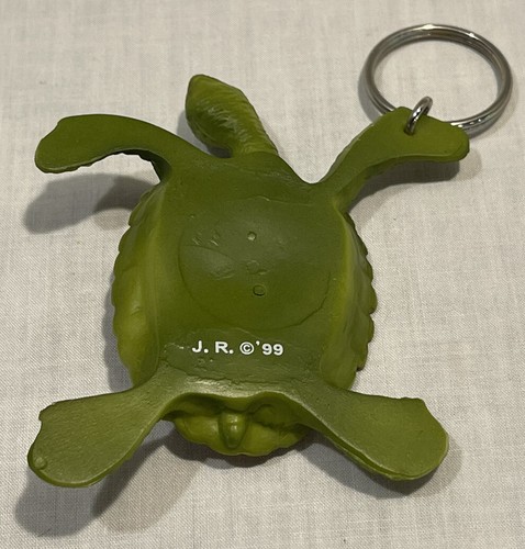 LLAVERO TORTUGA GOMA 3D VINTAGE NUEVO STOCK ANTIGUO - Imagen 2 de 2