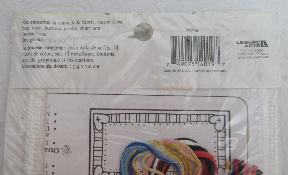 Kit Punto de Cruz Artes de Ocio Bolsillos de Regalo Rápido Abrazos y Besos Nuevo Foto 4 de 4