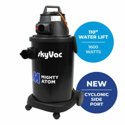 skyVac Mighty Atom With skyScraper Roof Cleaning Tool & Live Inspection Camera.