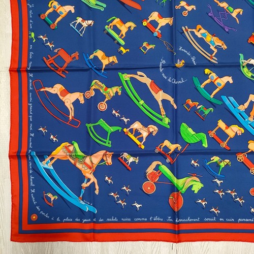 Unused w/box HERMES Carre 90 Raconte moi le cheval Silk Scarf 90cm - Picture 10 of 22