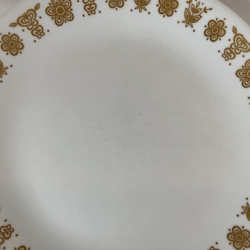 7er Set ~ Corelle®️ von Corning®️Schmetterling Gold 8,5"" Mittagessen/Frühstücksplatten - Bild 6 von 7