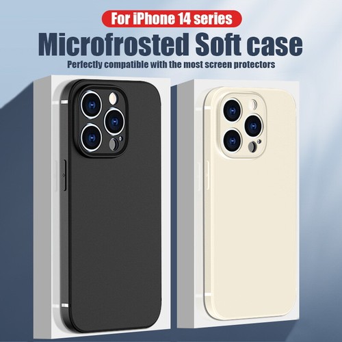 For iPhone 13 14 Pro Max 12 11 XS 8 Shockproof Siicone Square  Soft Case Cover - Picture 1 of 20