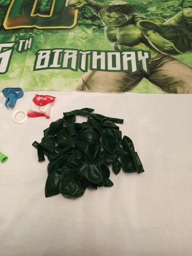 121pc Happy 6th Birthday Incredible Hulk Marvel Green Superhero Party Set - Picture 6 of 9
