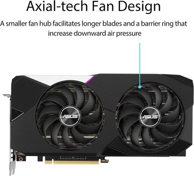 8GB Asus Dual GeForce RTX 3070 GDDR6 PCI-E DUAL-RTX3070-O8G Graphics Card