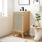 Modway Soma 18” Bathroom Vanity Cabinet (Sink Basin Not Included) in Oak