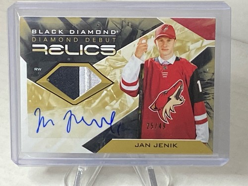 2021-22 U/D BLACK DIAMOND - JAN JENIK - 2LOT - RPA DIAMOND DEBUT RELICS #25/49 - Picture 2 of 9
