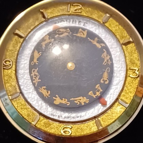 Vintage Norbee Antimagnetic Zodiac Necklace Watch - Swiss Made - Working - Bild 1 von 4