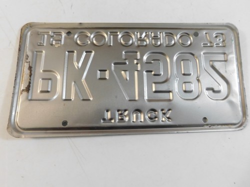 Colorado Farm Truck 1973 matrículas 2 EA números consecutivos PK-4581-PK-4582 - Imagen 5 de 5