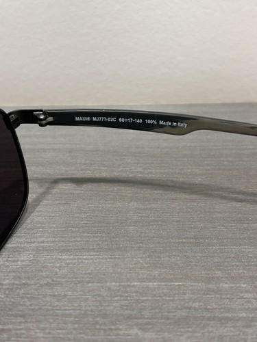 Maui Jim WAIHEE RIDGE Gunmetal POLARIZED Blue Lens Sunglass B777-02C - Picture 4 of 6