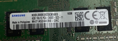 4GB Samsung M471A5244CB0-CRC PC4-19200 PC4-2400T 2400MHz DDR4 SODIMM Memory - Picture 2 of 4