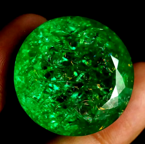 Untreated EGL Certified Flawless 59.8 Ct Natural Emerald Colombia Loose Gemstone - Picture 4 of 5