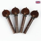 Tamarind Wood Viola Peg Set Heart Model Ebony Trim