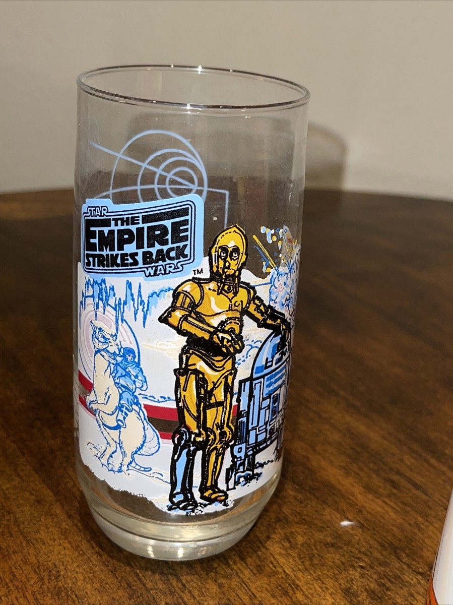 3 Vintage Star Wars Promo Burger King Drinking Glasses 1977