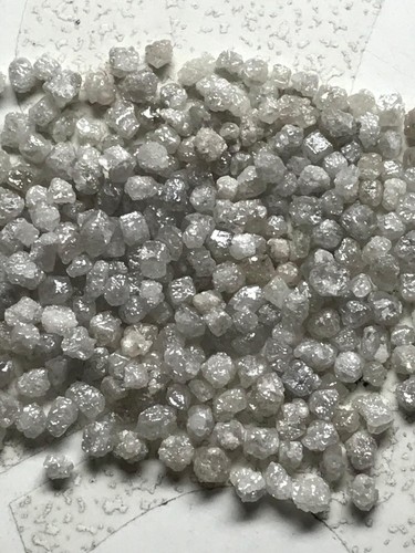 5 STCK. 1,50CTW Karat 3-5 mm Rohdiamanten ungeschliffen grob natürlich locker weißer Diamant - Bild 9 von 13