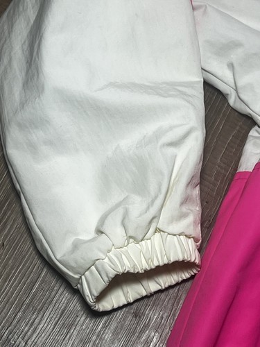 Vtg Obermeyer Youth/Girls Junior 18 Neon Pink Windbreaker Ski Jacket - Picture 3 of 10