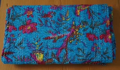 Colchas hippie de algodón indio Kantha - Imagen 50 de 60