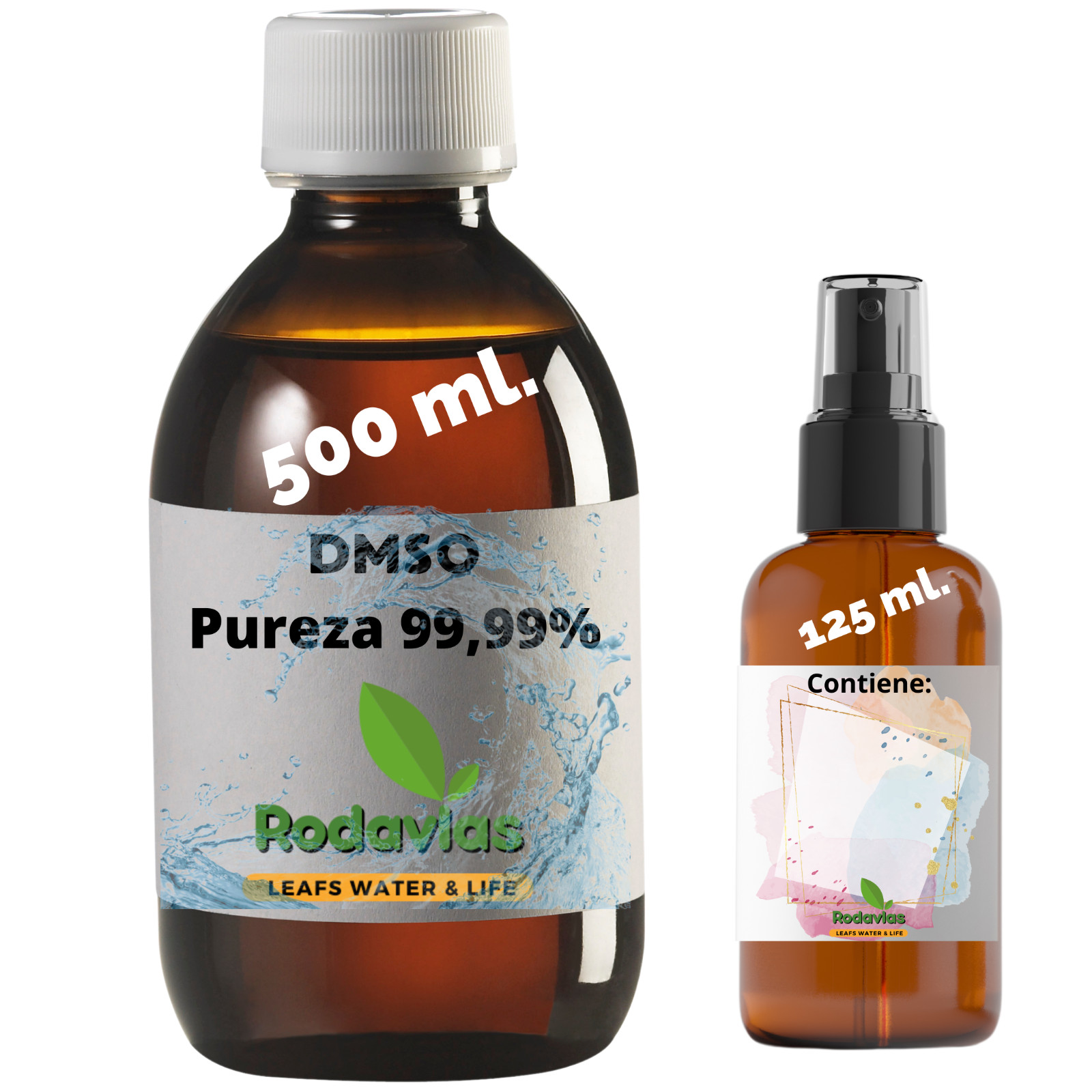 DMSO Dimetilsulfóxido al 99.9% Ph Farm. (500 ml) botella cristal ámbar +...