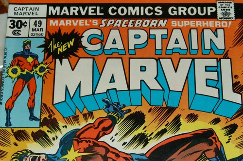 CAPTAIN MARVEL #49 1977 - Never been opened! Crisp - Bright - Amazing! 10 of 10! - Picture 1 of 12