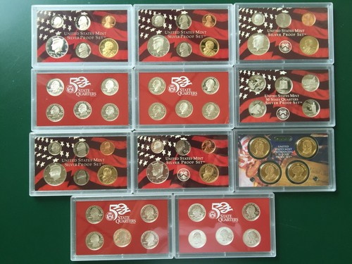 5 90% SILVER UNITED STATES PROOF SETS $9.25 SILVER FACE W/COA'S 2004 2006 2008 - Picture 3 of 4