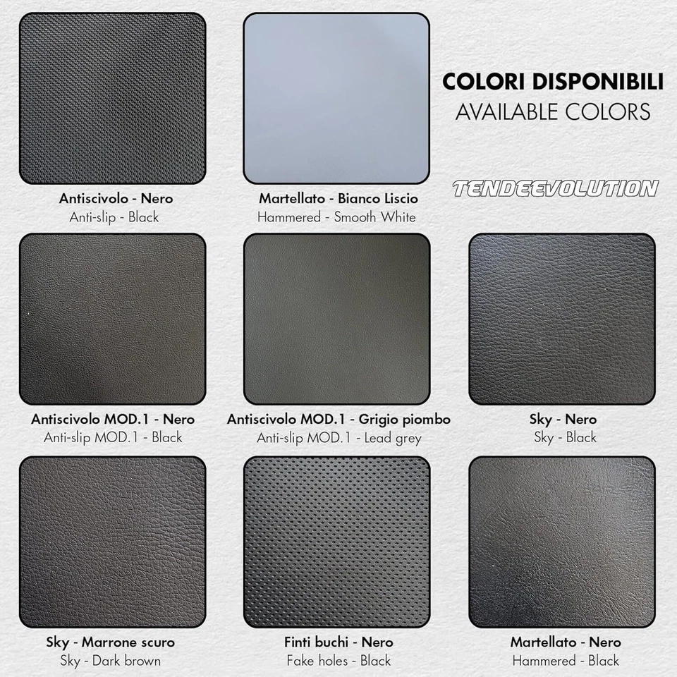 Tessuto Ecopelle al metro finta pelle antiscivolo per sedili moto volante auto - Immagine 2 di 4