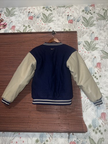 NFL Vintage Dolphins Miami Youth Bomber Jacket Blue/Silver Size 12/14(Boy's M) - Picture 2 of 8