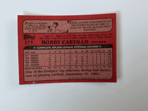 1982 Topps Baseball #701-792 + TRADED SET U Pick FREE SHIPPING UPDATE AUG 2025 - Picture 146 of 225