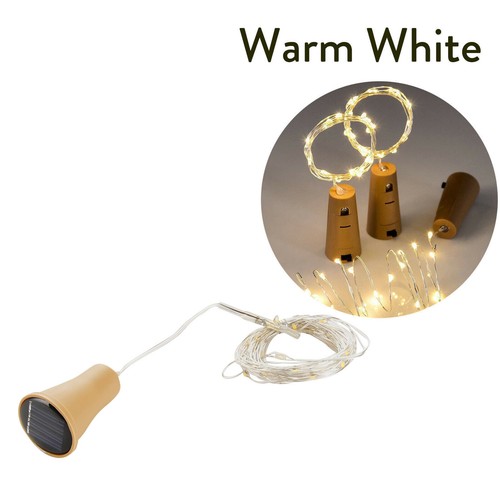 Solar Wine Bottle Led String Fairy Light Lamp Garland 2m 20leds Shaped Lights - Picture 20 of 25