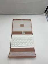 Wireless Keyboard Tablet Keyboard Case 90 Hour Battery Life Rechargeable Pink