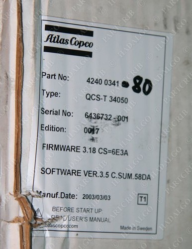 Controlador de tuerca tensor de par 50 unidad de control Atlas Copco 4240 0341 80 QCS-T 340 - Imagen 2 de 5