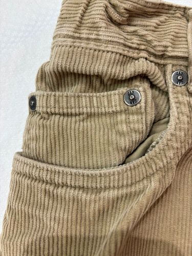 Gap Girls Corduroy Jeans Size 12R Loose Fit Wide Leg Beige 100%Cotton - Picture 3 of 10