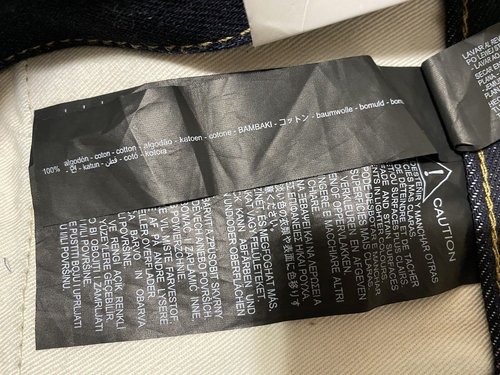 Neu mit Etikett Zara Okura Selvedge Damenjeans mittlerer Rise volle Länge schmale Passform Gr. 4 dunkelblau - Bild 12 von 13