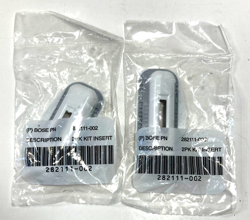 2 BOSE Soundock Cradle Insert Plastic Adapters White P/N 282111-002 - Picture 1 of 2