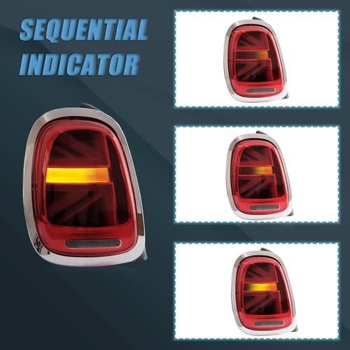 1set LED Tail Lights For 2014-2022 BMW Mini Cooper F-Series F55/56/57 Sequentia - Picture 3 of 10