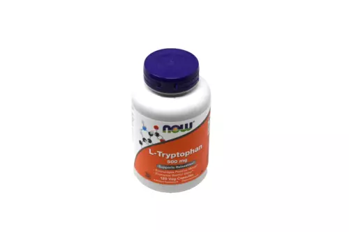 NOW Foods L-Tryptophan 500 mg 120 Veg Cap Relaxation Sleep EXP 09/2027