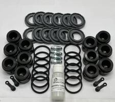 FIts: Dodge Hellcat Charger/Challenger front caliper rebuild kit (x2) w/ pistons