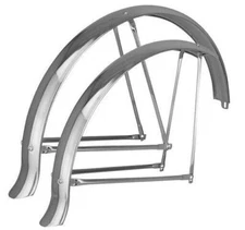 26" Fender Set Flared Adjustable Middleweight 68mm Chrome