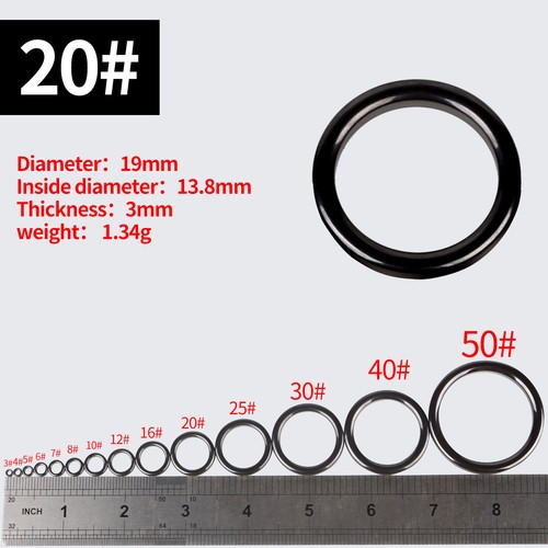 SiC Ceramic Ring Guide Silicon Carbide Fishing Rod Repair Fix Build Various Size - Picture 15 of 42