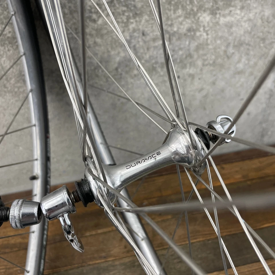 Juego de ruedas vintage Dura Ace llanta Shimano Campagnolo Lambda 700c FH-7402 32h 130 Foto 4 de 4