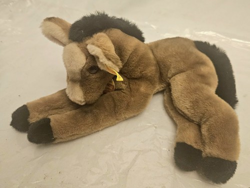 Vintage Steiff Cosy Pony, Lying 5360/40 With Tags  - Picture 1 of 9