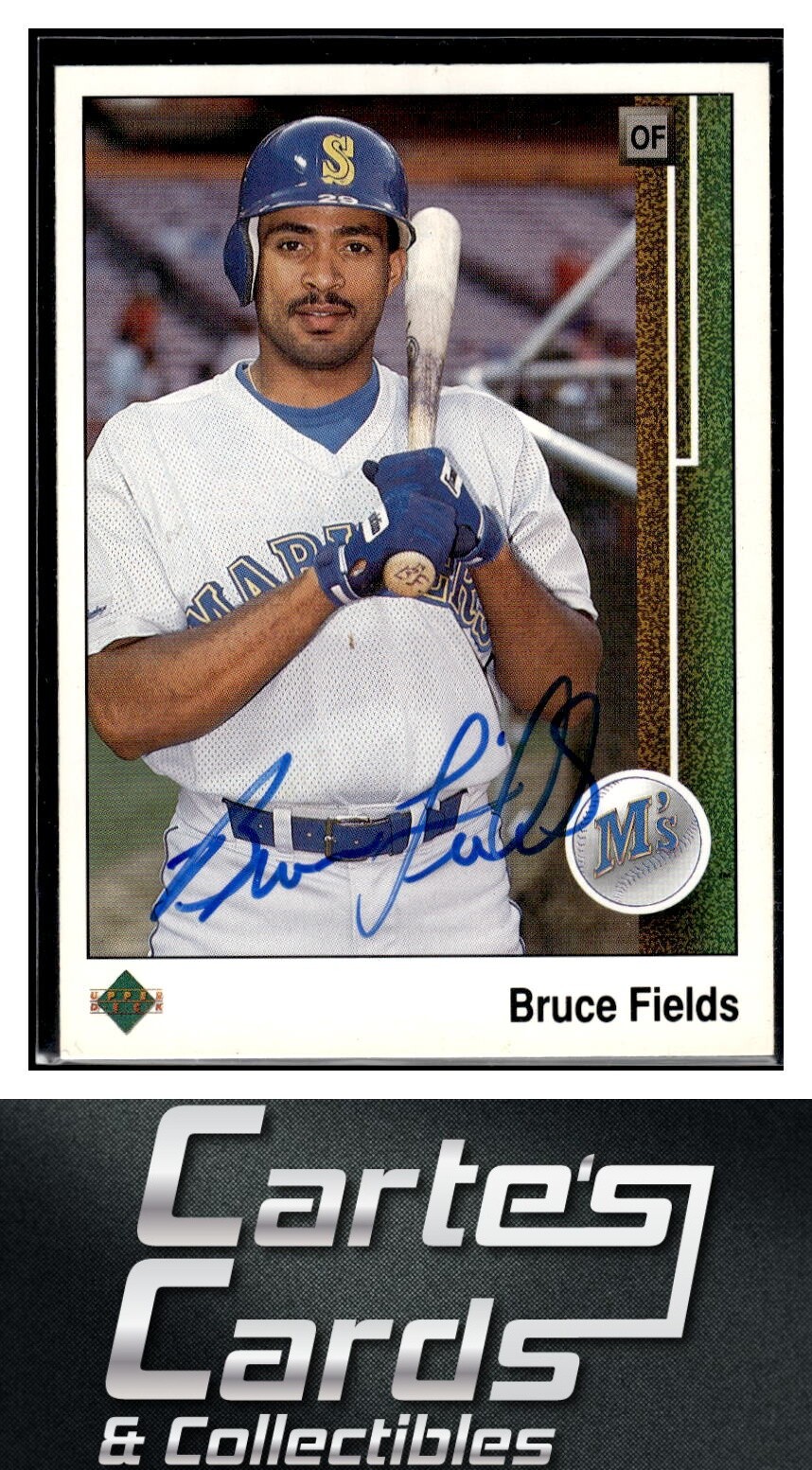 Bruce Fields 1989 Upper Deck #238  Seattle Mariners TTM/IP Signed Autographed