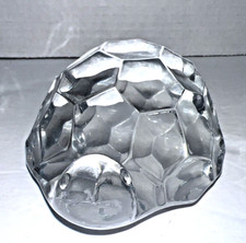 Vintage Clear Glass Turtle Heavy Tortoise Hexagon Snapper Terrapin Water Land