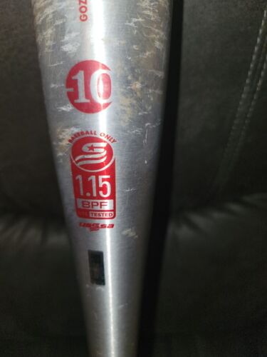 Bate de béisbol juvenil DeMarini The Goods One Piece 28/18 USSSA plateado/rojo - Imagen 4 de 7