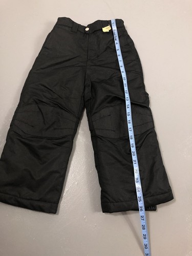 Neu ohne Etikett Faded Glory Kinder Jugend XS schwarz Winter Schnee Ski Hose elastischer Bund - Bild 6 von 6